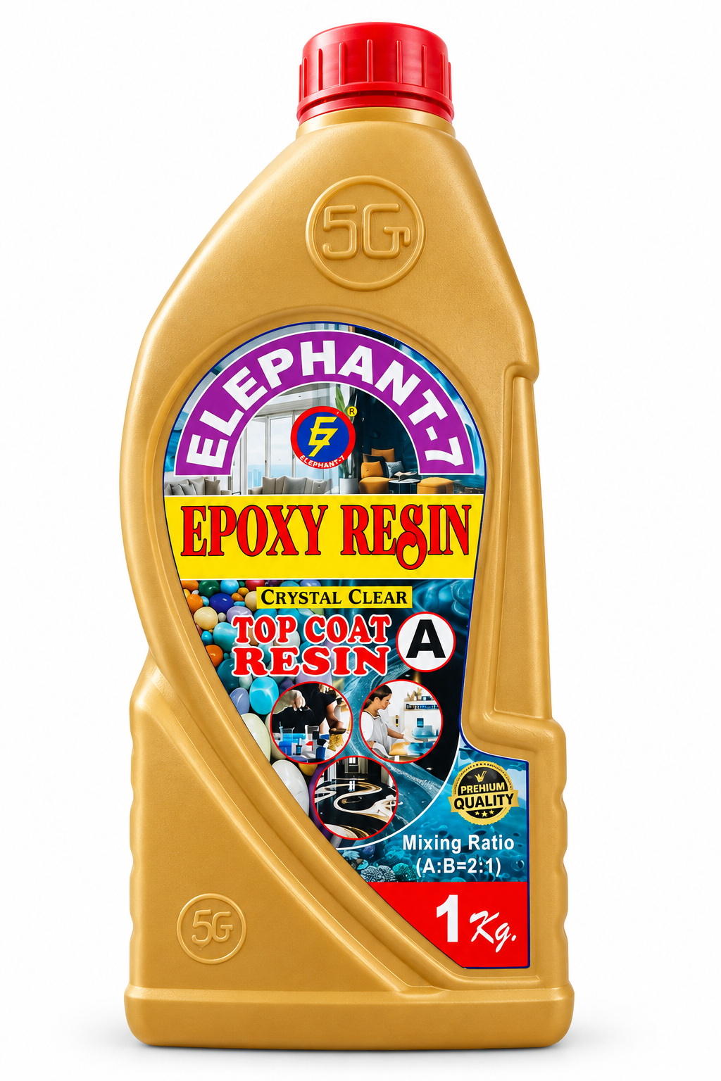 ELEPHANT-7 Crystal Clear Top Coat Resin A